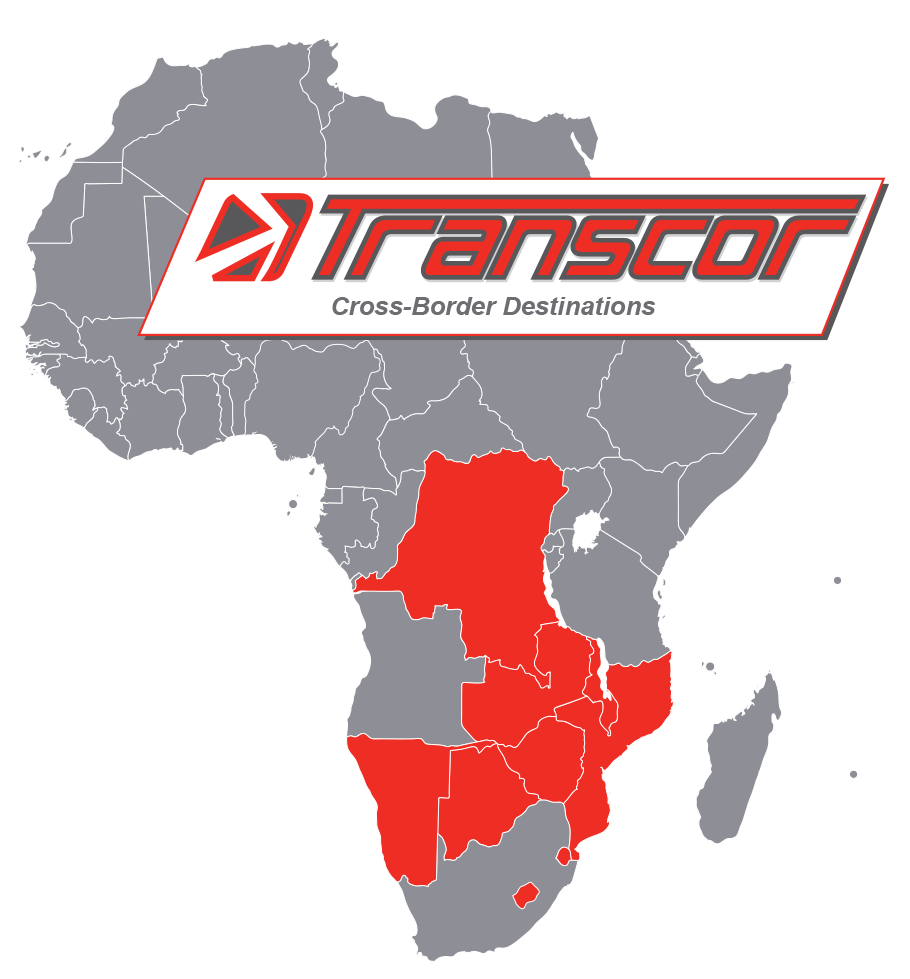 Map of Transcor cross-border routes